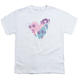 Powerpuff Girls Powerpuff Heart - Youth T-Shirt Youth T-Shirt (Ages 8-12) Powerpuff Girls   