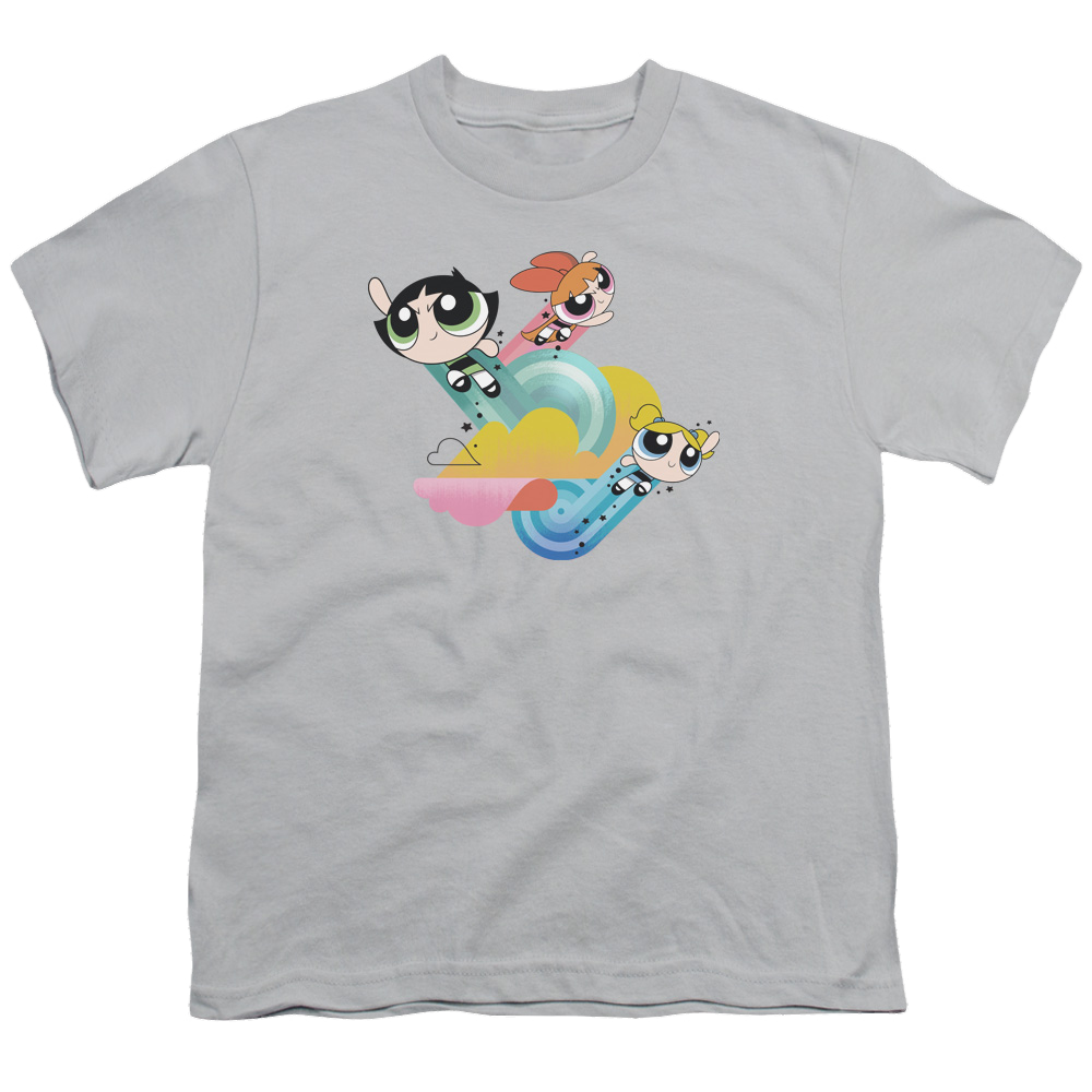 Powerpuff Girls Spiral Streaks - Youth T-Shirt Youth T-Shirt (Ages 8-12) Powerpuff Girls   