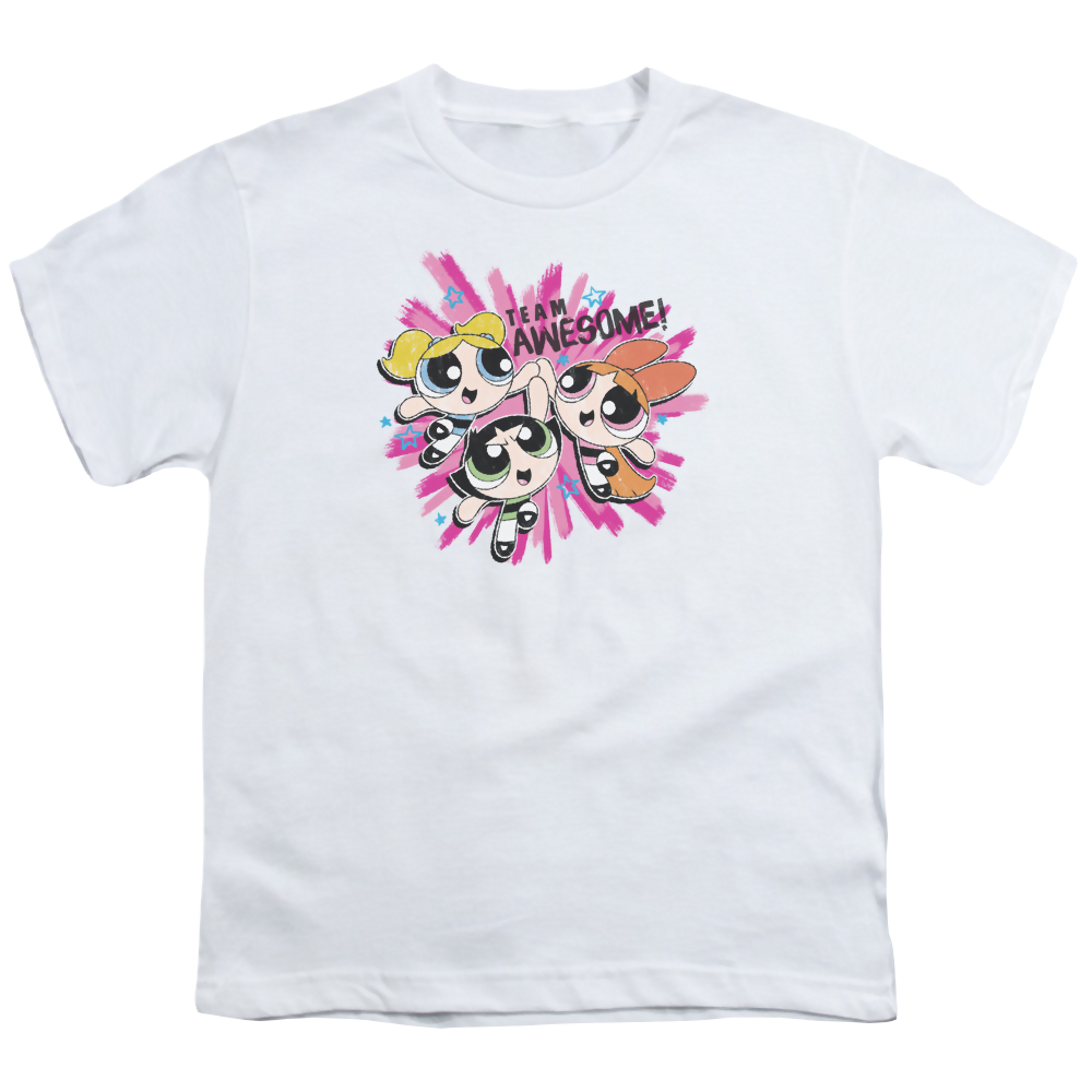 Powerpuff Girls Team Awesome - Youth T-Shirt Youth T-Shirt (Ages 8-12) Powerpuff Girls   