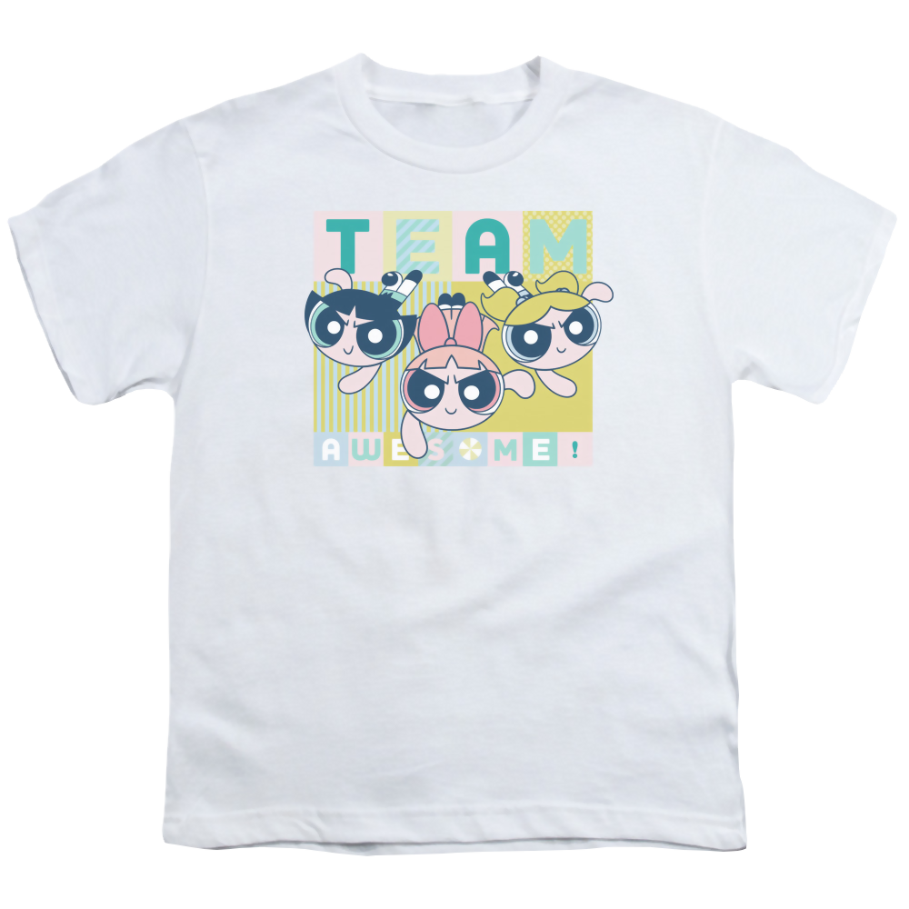 Powerpuff Girls Awesome Block - Youth T-Shirt Youth T-Shirt (Ages 8-12) Powerpuff Girls   
