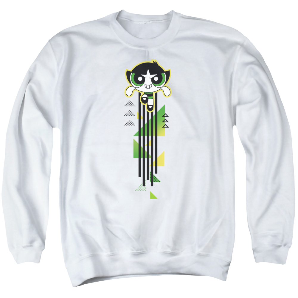 Powerpuff Girls Buttercup Streak Men's Crewneck Sweatshirt Men's Crewneck Sweatshirt Powerpuff Girls   