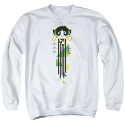 Powerpuff Girls Buttercup Streak Men's Crewneck Sweatshirt Men's Crewneck Sweatshirt Powerpuff Girls   