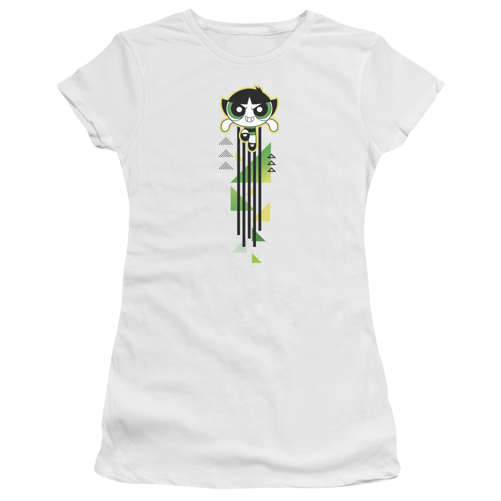 Powerpuff Girls Buttercup Streak Juniors T-Shirt Juniors T-Shirt Powerpuff Girls   