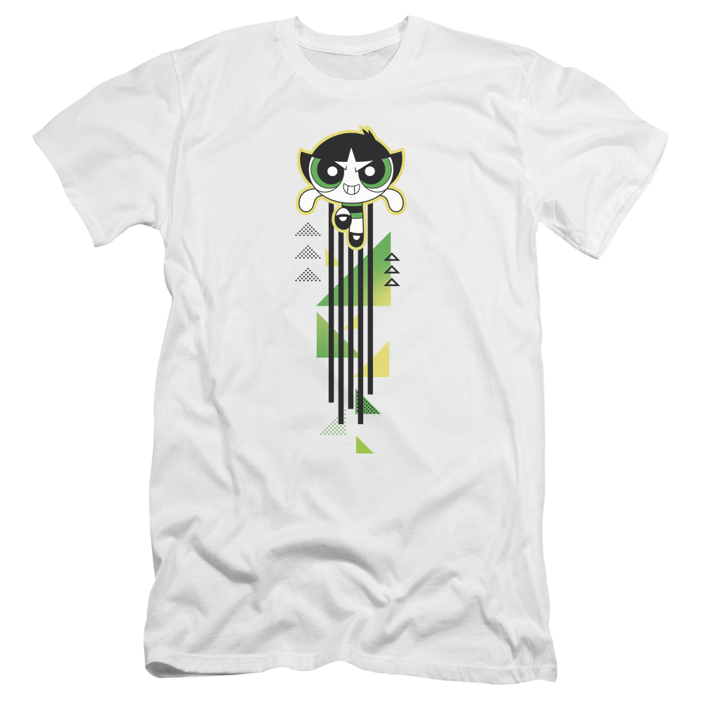 Powerpuff Girls Buttercup Streak Men's Premium Slim Fit T-Shirt Men's Premium Slim Fit T-Shirt Powerpuff Girls   