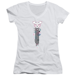 Powerpuff Girls Bubbles Streak Juniors V-Neck T-Shirt Juniors V-Neck T-Shirt Powerpuff Girls   