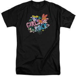 Powerpuff Girls Girls Rock Men's Tall Fit T-Shirt Men's Tall Fit T-Shirt Powerpuff Girls   