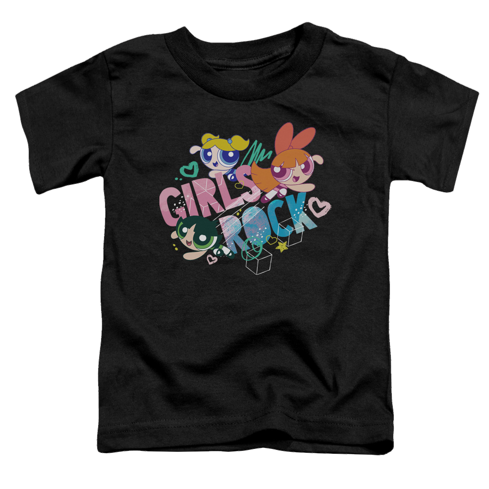 Powerpuff Girls Girls Rock - Toddler T-Shirt Toddler T-Shirt Powerpuff Girls   