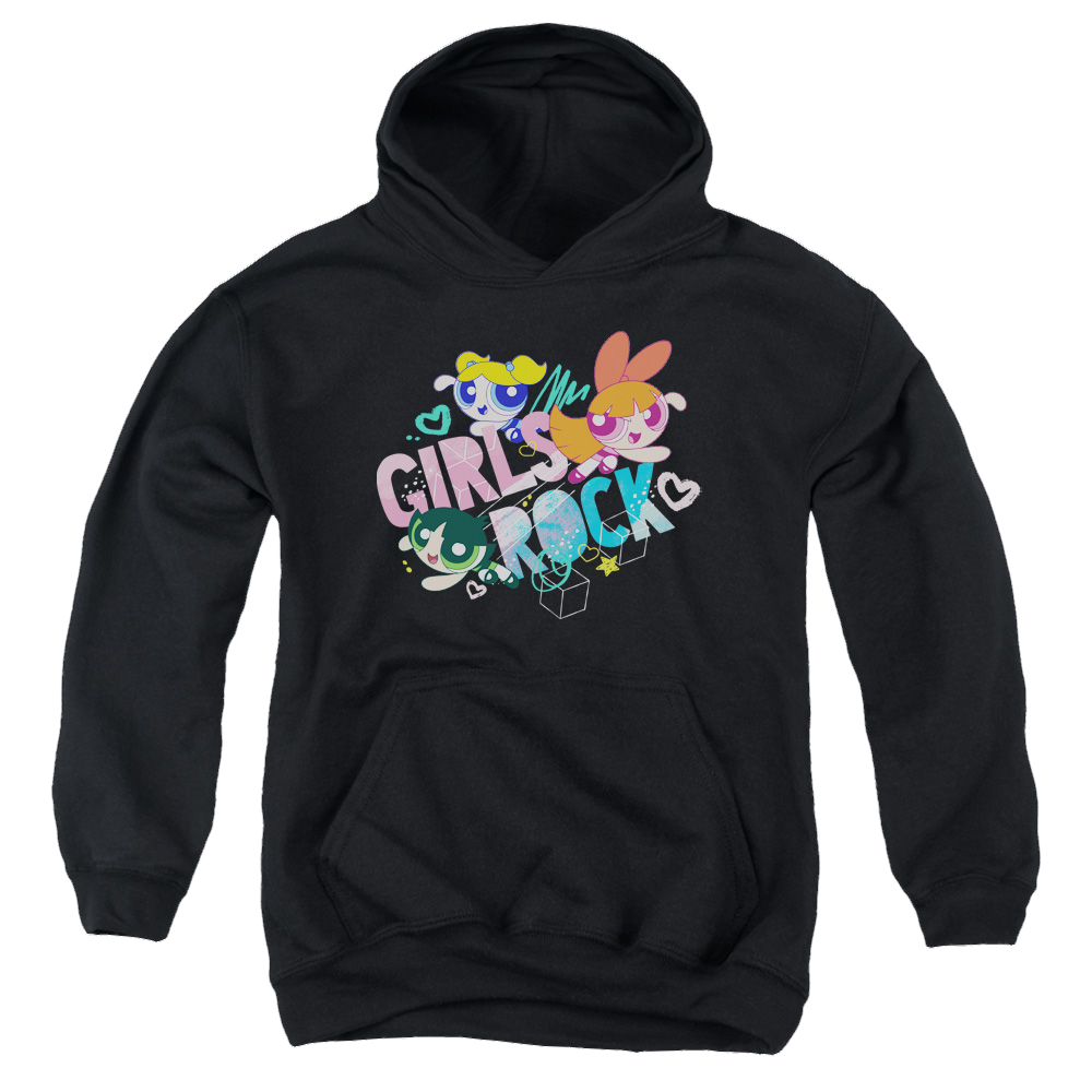 Powerpuff Girls Girls Rock - Youth Hoodie Youth Hoodie (Ages 8-12) Powerpuff Girls   