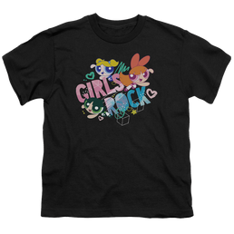 Powerpuff Girls Girls Rock - Youth T-Shirt Youth T-Shirt (Ages 8-12) Powerpuff Girls   