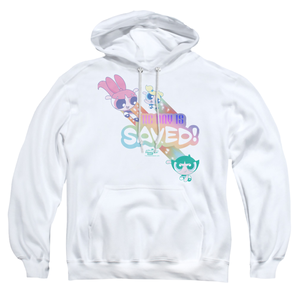 Powerpuff Girls The Day Is Saved Pullover Hoodie Pullover Hoodie Powerpuff Girls   