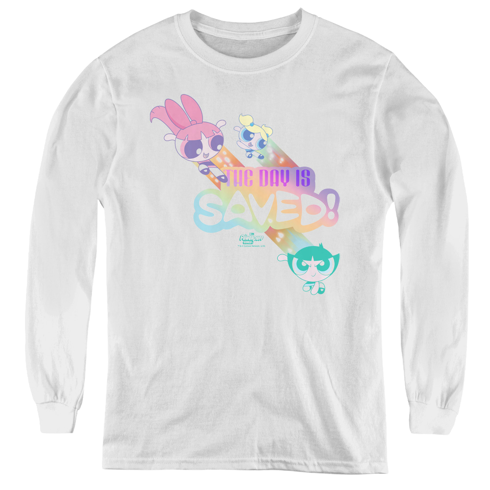 Powerpuff Girls The Day Is Saved - Youth Long Sleeve T-Shirt Youth Long Sleeve T-Shirt Powerpuff Girls   