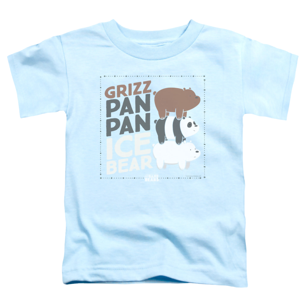 We Bare Bears Grizz Pan Pan Ice Bear - Toddler T-Shirt Toddler T-Shirt We Bare Bears   