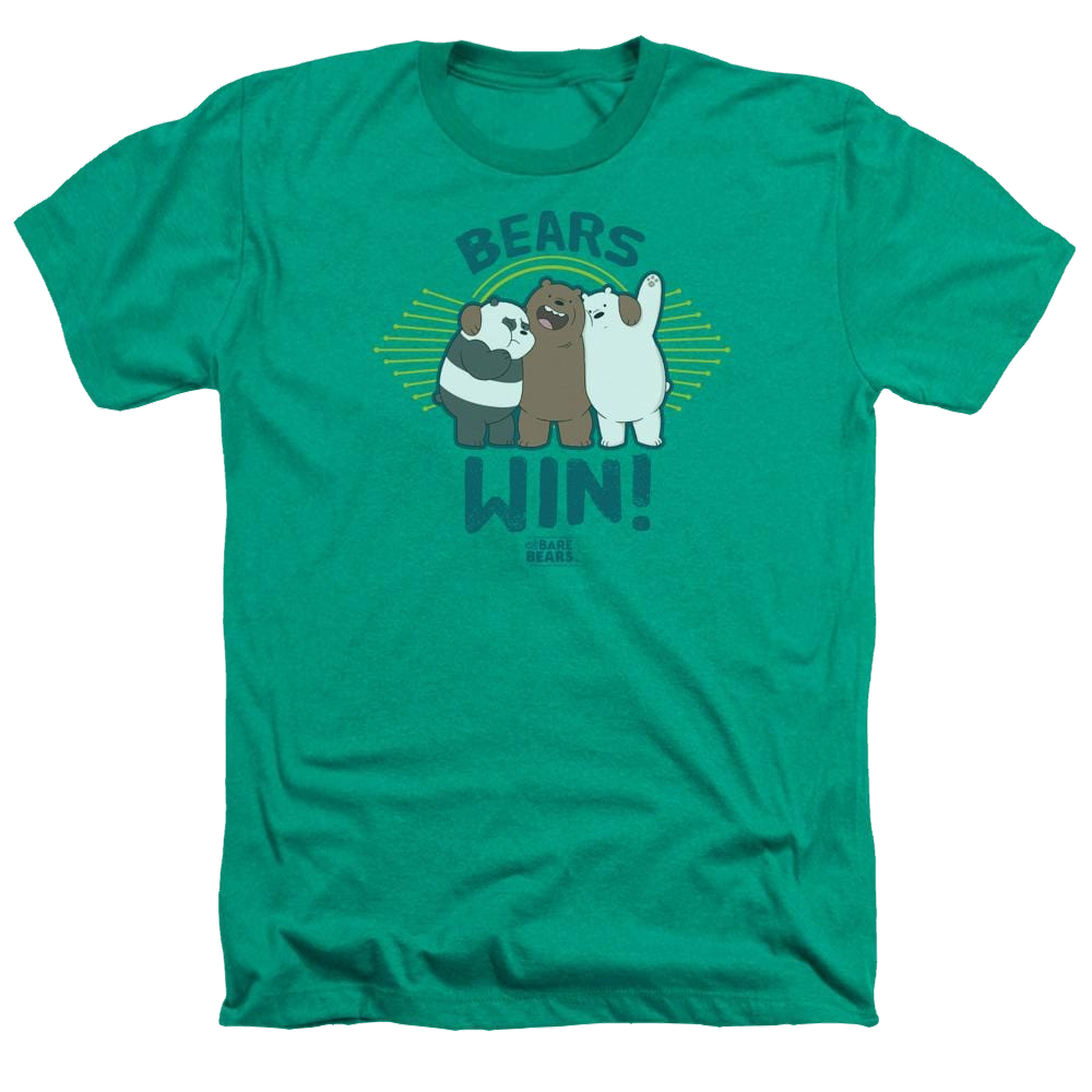 We Bare Bears Bears Win Men's Heather T-Shirt Men's Heather T-Shirt We Bare Bears   