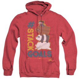 We Bare Bears Stack Goals - Heather Pullover Hoodie Heather Pullover Hoodie We Bare Bears   