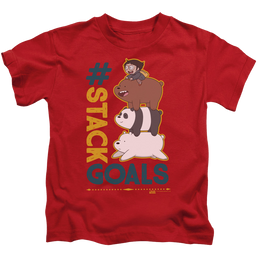 We Bare Bears Stack Goals - Kid's T-Shirt Kid's T-Shirt (Ages 4-7) We Bare Bears   