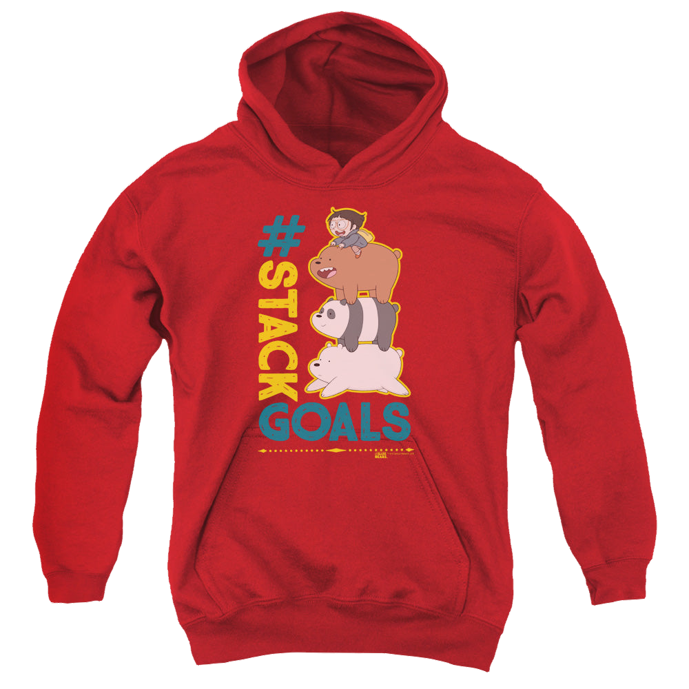 We Bare Bears Stack Goals - Youth Hoodie Youth Hoodie (Ages 8-12) We Bare Bears   