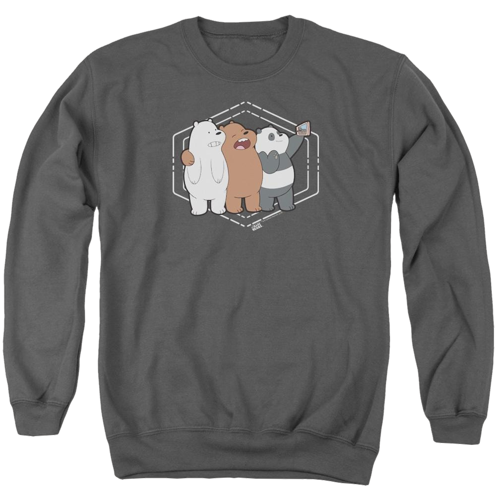 We Bare Bears Selfie Men's Crewneck Sweatshirt Men's Crewneck Sweatshirt We Bare Bears   