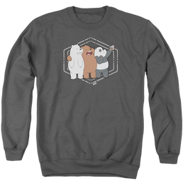 We Bare Bears Selfie Men's Crewneck Sweatshirt Men's Crewneck Sweatshirt We Bare Bears   