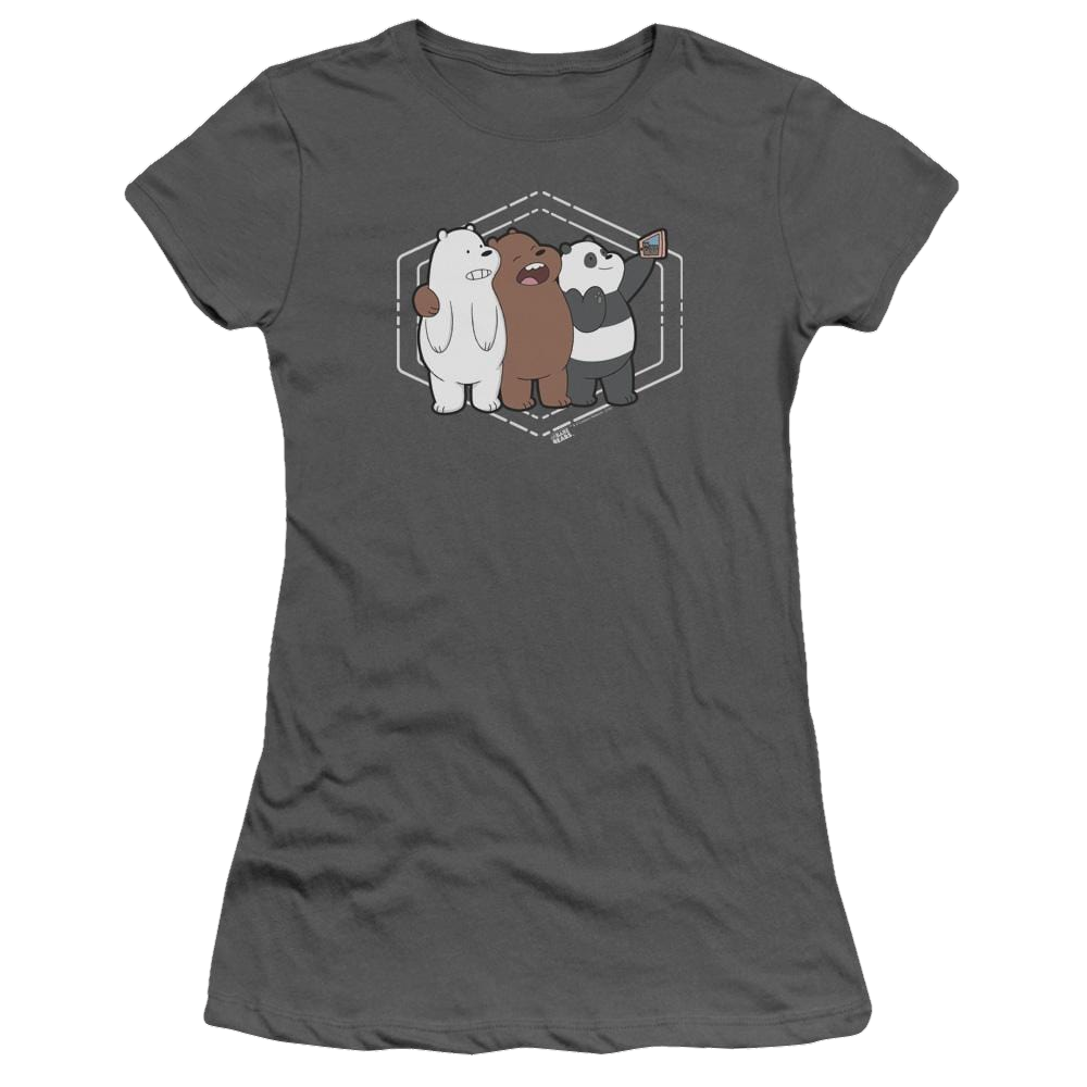 We Bare Bears Selfie Juniors T-Shirt Juniors T-Shirt We Bare Bears   