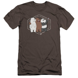 We Bare Bears Selfie Men's Premium Slim Fit T-Shirt Men's Premium Slim Fit T-Shirt We Bare Bears   