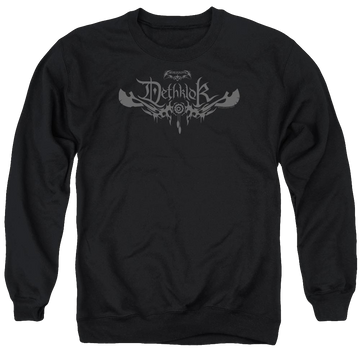 Black men's crewneck sweatshirt with Metalocalypse Dethklok Logo graphic