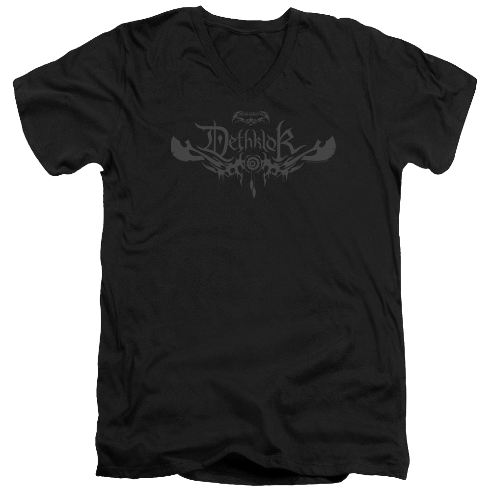 Metalocalypse Dethklok Logo - Men's V-Neck T-Shirt Men's V-Neck T-Shirt Metalocalypse   