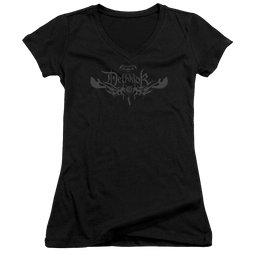 Metalocalypse Dethklok Logo - Juniors V-Neck T-Shirt Juniors V-Neck T-Shirt Metalocalypse   