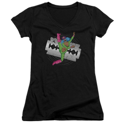 Metalocalypse Rockso Dance - Juniors V-Neck T-Shirt Juniors V-Neck T-Shirt Metalocalypse   