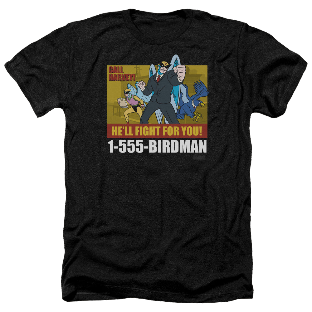 Harvey Birdman Birdman Ad - Men's Heather T-Shirt Men's Heather T-Shirt Harvey Birdman   