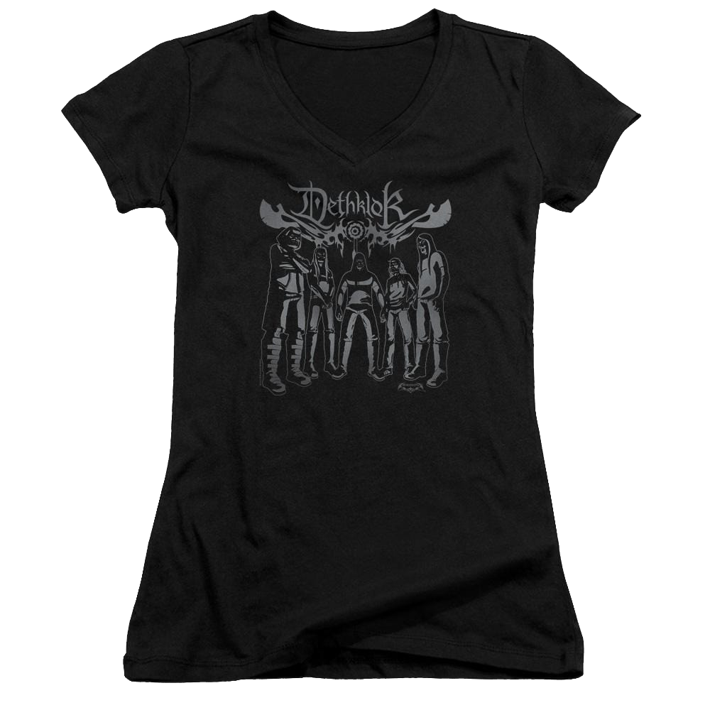 Metalocalypse Dethklok Band - Juniors V-Neck T-Shirt Juniors V-Neck T-Shirt Metalocalypse   