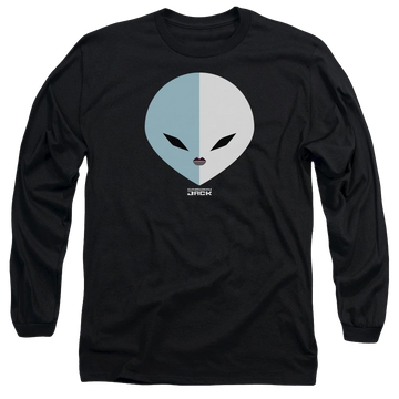 Black men's long sleeve t-shirt with Samurai Jack Daughters Of Aku graphic