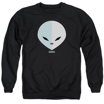 Black men's crewneck sweatshirt with Samurai Jack Daughters Of Aku graphic