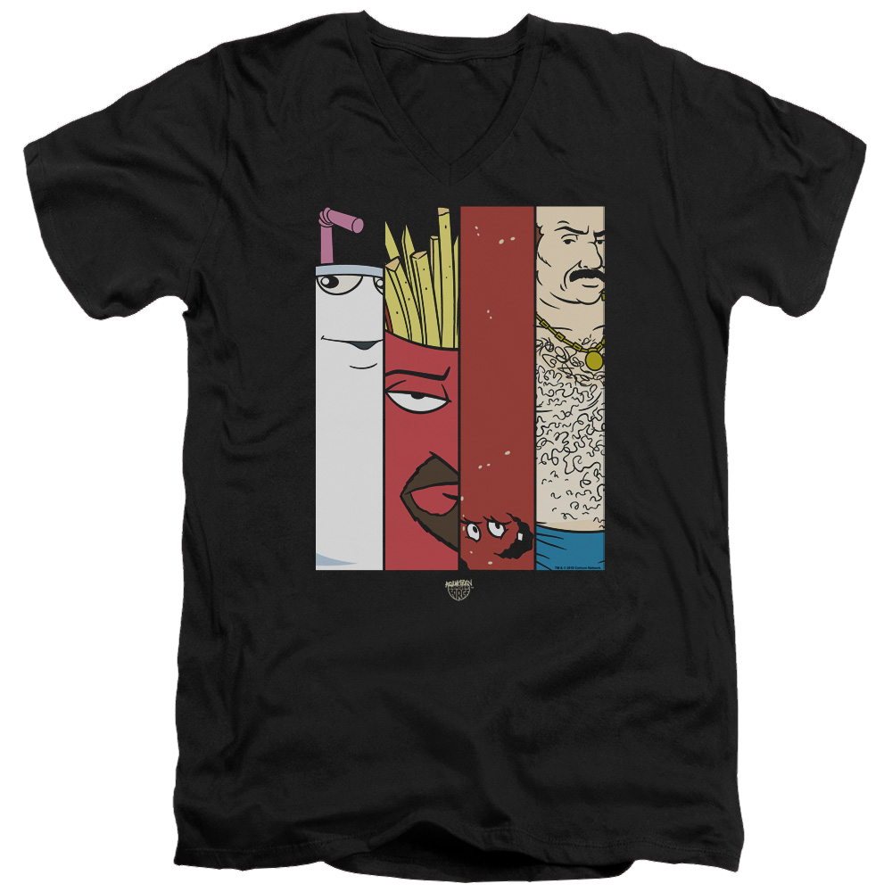 Aqua Teen Hunger Force Group Tiles - Men's V-Neck T-Shirt Men's V-Neck T-Shirt Aqua Teen Hunger Force   