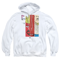 Aqua Teen Hunger Force Group Tiles - Pullover Hoodie Pullover Hoodie Aqua Teen Hunger Force   