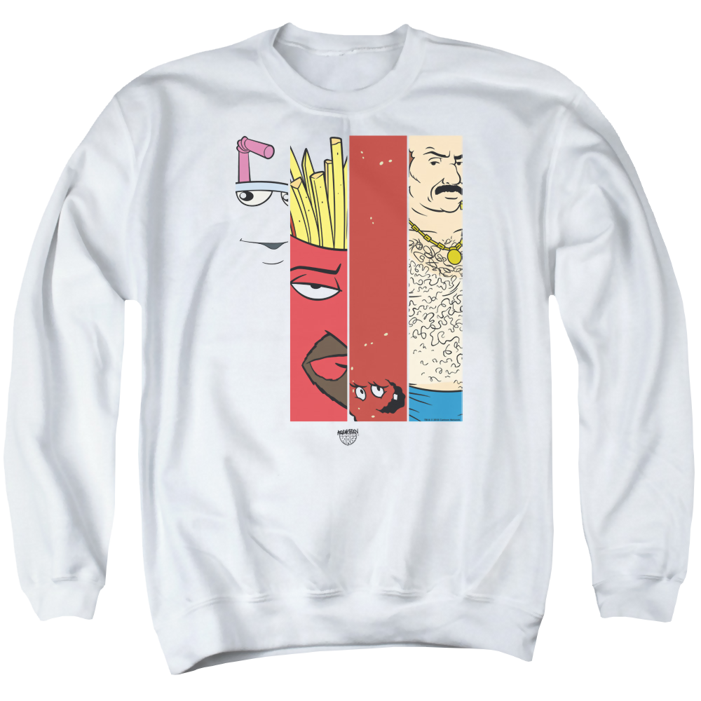 Aqua Teen Hunger Force Group Tiles - Men's Crewneck Sweatshirt Men's Crewneck Sweatshirt Aqua Teen Hunger Force   