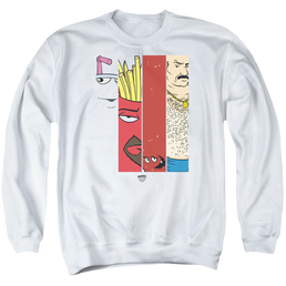 Aqua Teen Hunger Force Group Tiles - Men's Crewneck Sweatshirt Men's Crewneck Sweatshirt Aqua Teen Hunger Force   