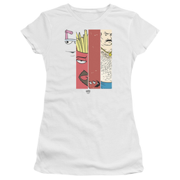Aqua Teen Hunger Force Group Tiles - Juniors T-Shirt Juniors T-Shirt Aqua Teen Hunger Force   