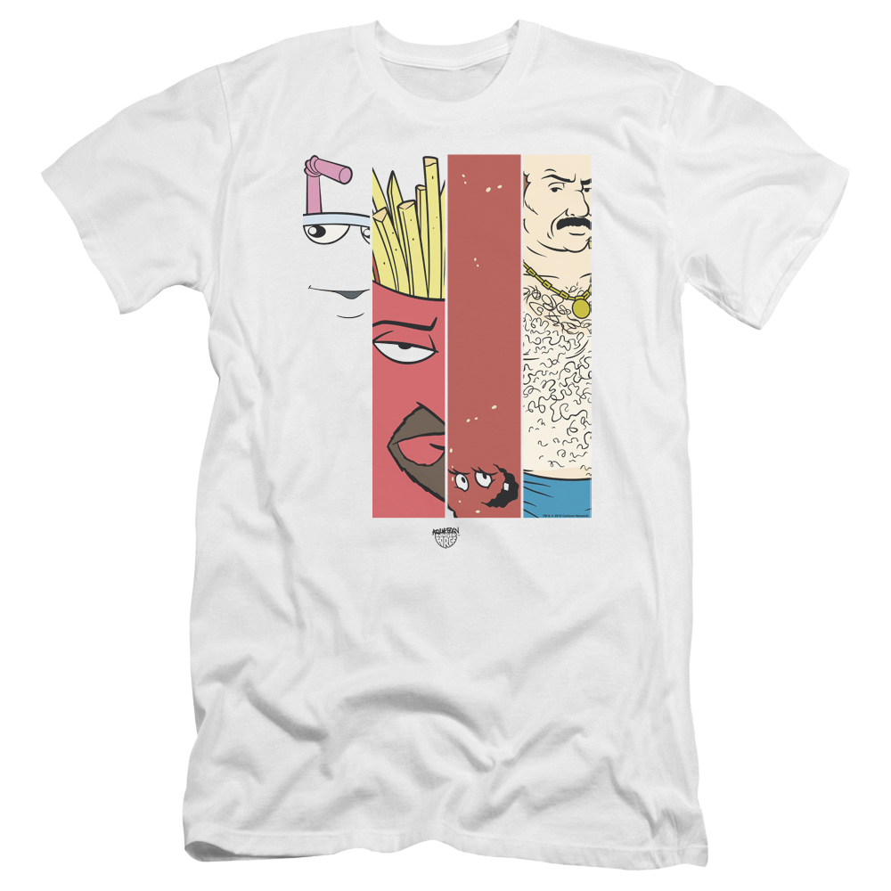 Aqua Teen Hunger Force Group Tiles - Men's Premium Slim Fit T-Shirt Men's Premium Slim Fit T-Shirt Aqua Teen Hunger Force   