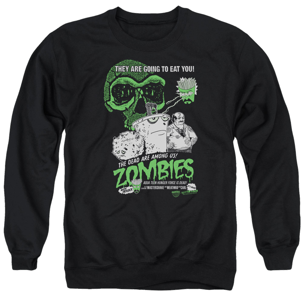 Aqua Teen Hunger Force Zombies - Men's Crewneck Sweatshirt Men's Crewneck Sweatshirt Aqua Teen Hunger Force   