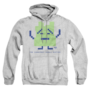 Athletic heather pullover hoodie with Aqua Teen Hunger Force Inignokt graphic