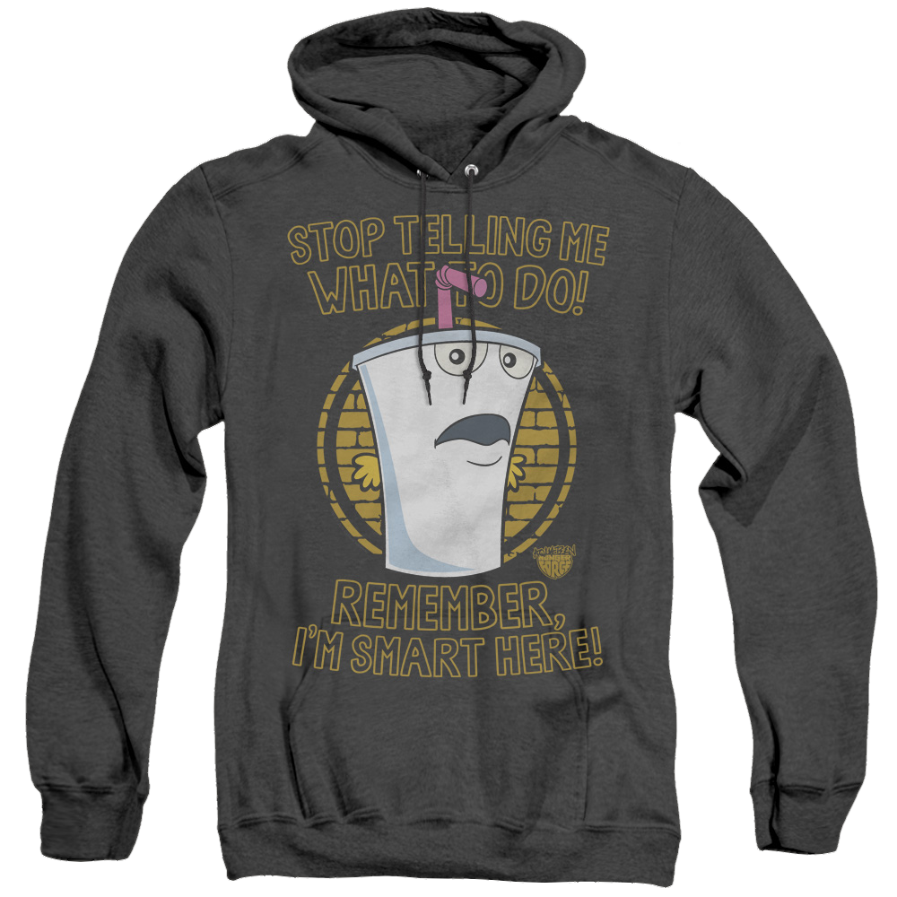 Aqua Teen Hunger Force Stop - Heather Pullover Hoodie Heather Pullover Hoodie Aqua Teen Hunger Force   