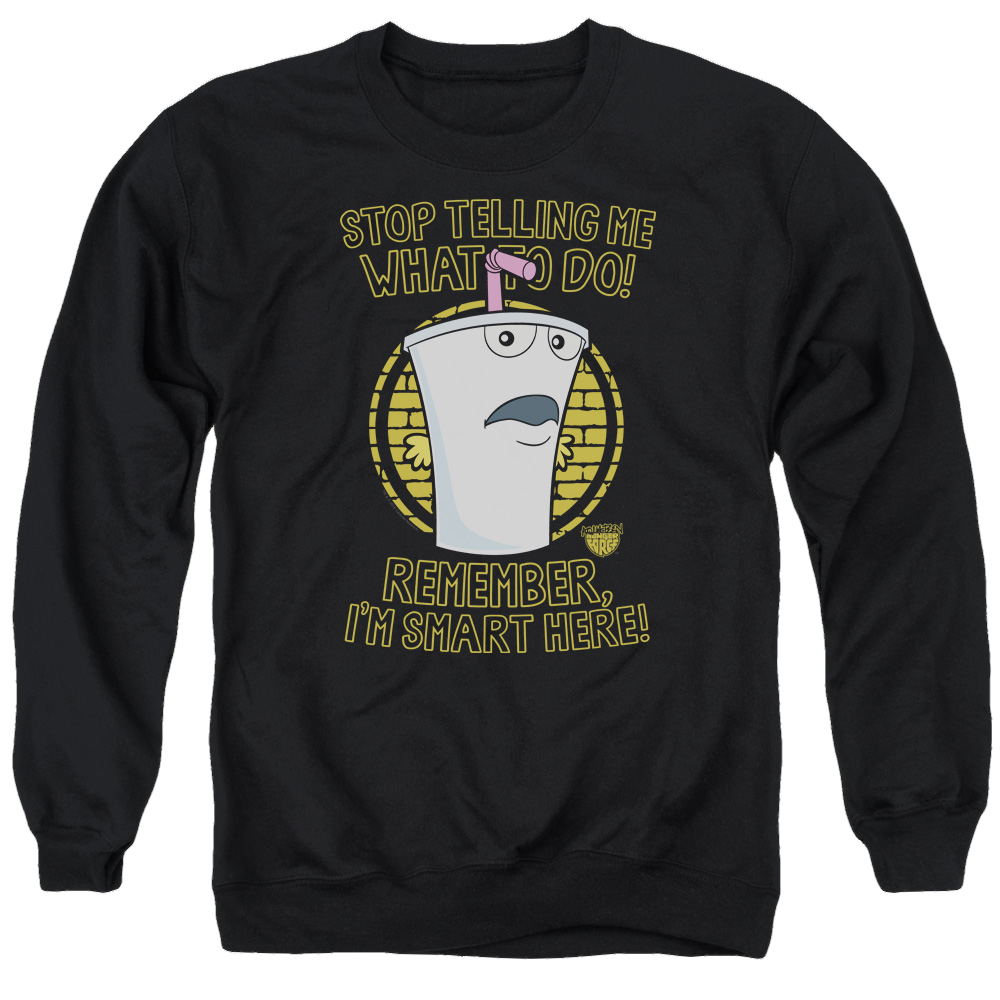 Aqua Teen Hunger Force Stop - Men's Crewneck Sweatshirt Men's Crewneck Sweatshirt Aqua Teen Hunger Force   