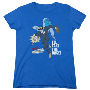 Royal women's t-shirt with The Venture Bros Take The Case graphic