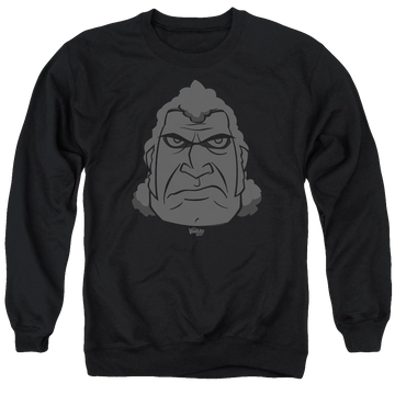 Black men's crewneck sweatshirt with The Venture Bros License To Kill graphic
