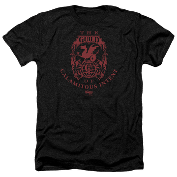 Charcoal men's heather t-shirt with The Venture Bros Build graphic