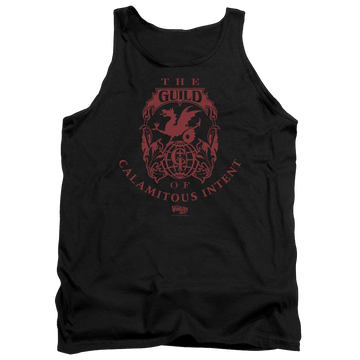 Black men's tank with The Venture Bros Build graphic