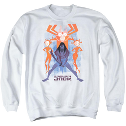 Samurai Jack Jack Vs Evil - Men's Crewneck Sweatshirt Men's Crewneck Sweatshirt Samurai Jack   