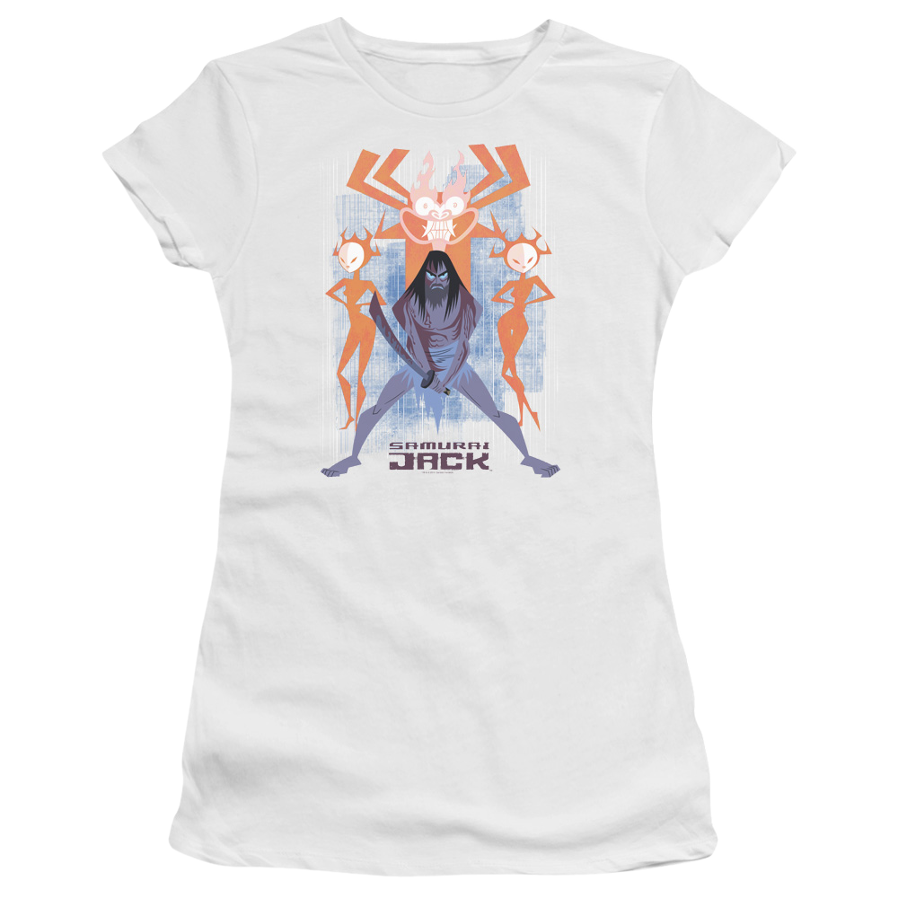 Samurai Jack Jack Vs Evil - Juniors T-Shirt Juniors T-Shirt Samurai Jack   