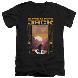 Samurai Jack Sunrise - Men's V-Neck T-Shirt Men's V-Neck T-Shirt Samurai Jack   