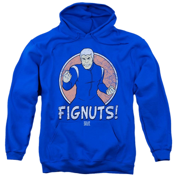 Royal pullover hoodie with Sealab 2021 Fignuts graphic